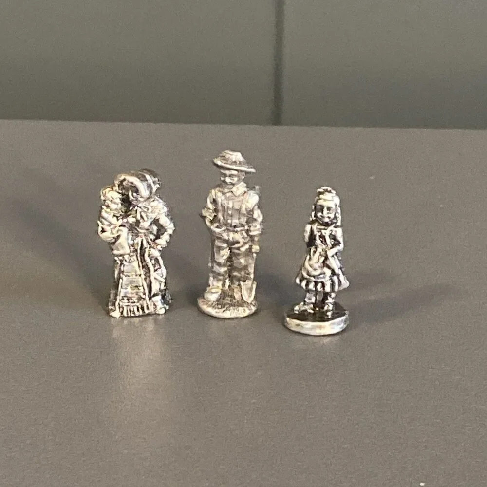 15 IRS Pewter Figures People Wagon Beer 1990s Miniature Metal Model Display 1